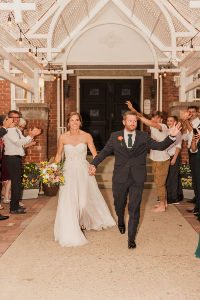 The cuests ceremonial exit I've ever seen!!! #maggiemarshevents #weddi, ceremony exit
